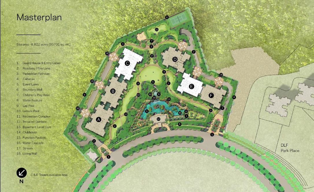 dlf-crest-site-plan