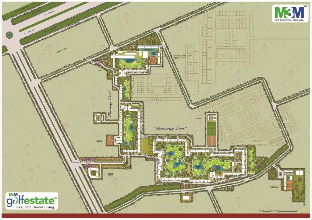 m3m-golf-estate-siteplan