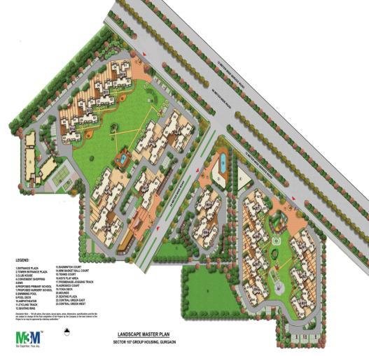 m3m-woodshire-masterplan