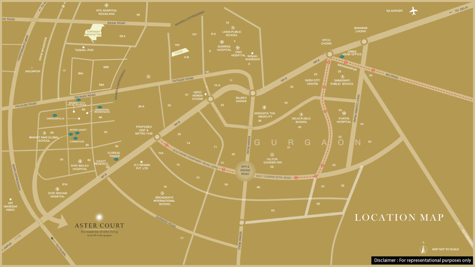 Orris Aster Court Location Map