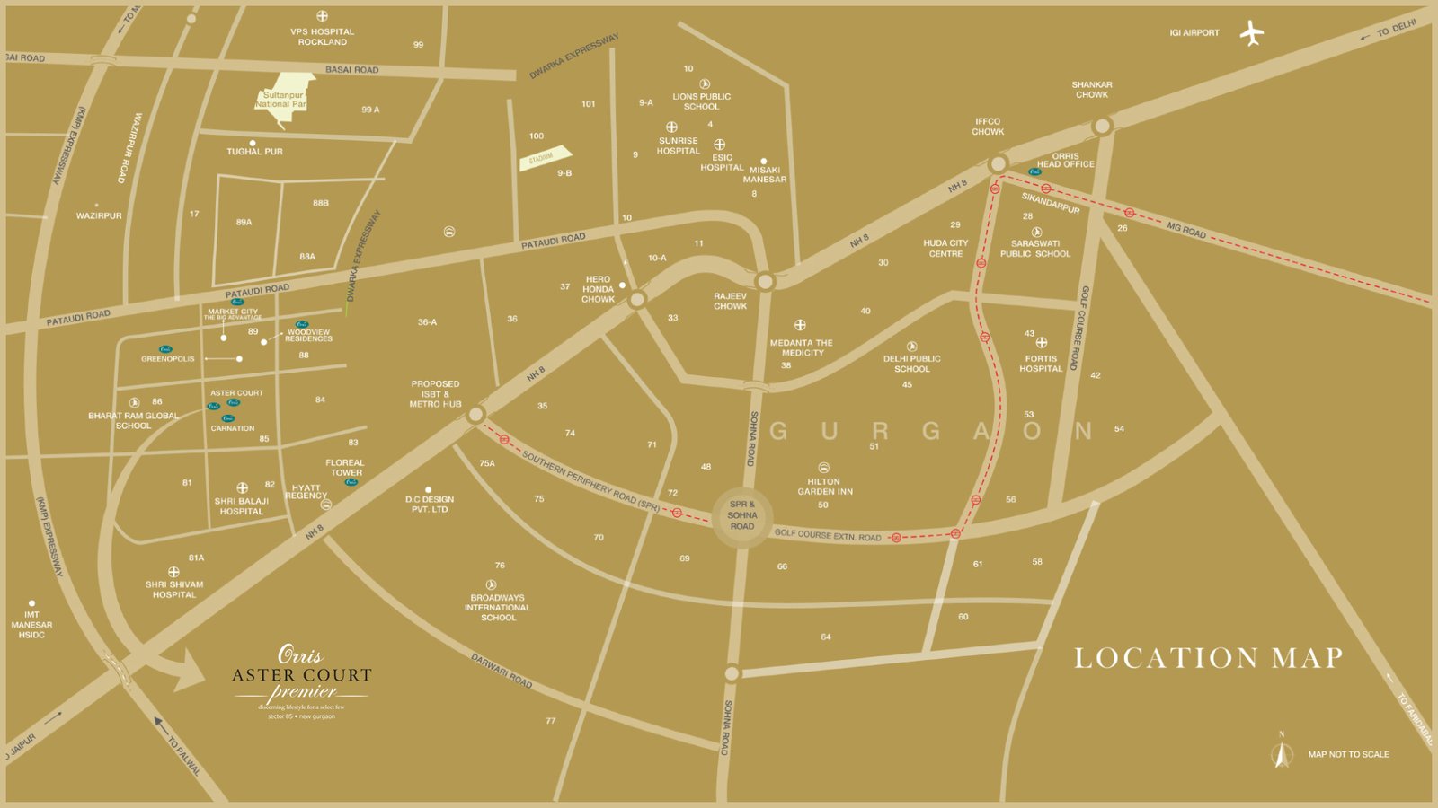 Orris Aster Court Premier Location Map