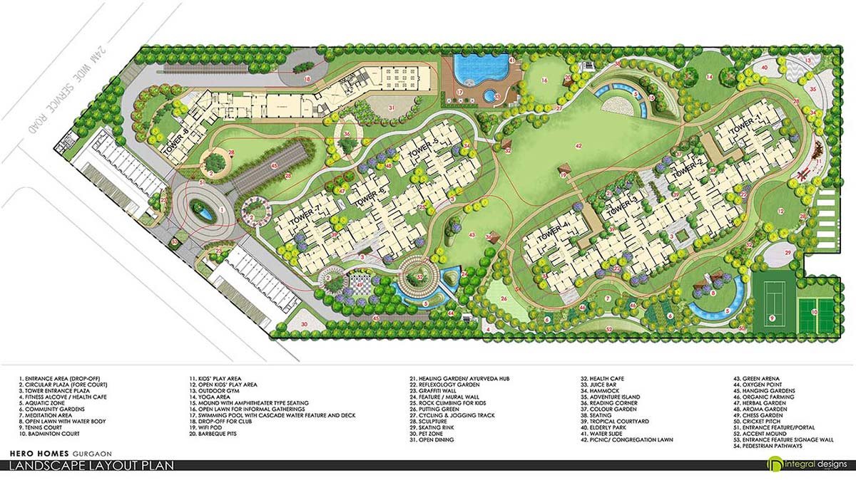 hero homes Gurgaon Site Plan