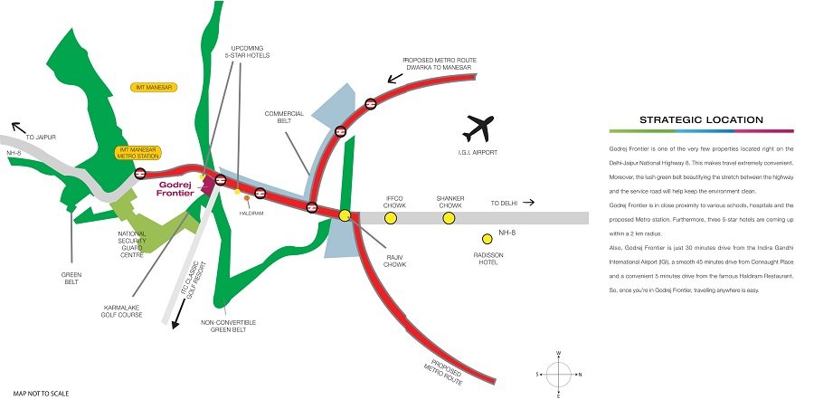 Godrej Frontier Locatiopn Map